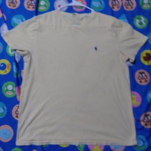 Polo by Ralph Lauren Large Light Yellow T Shirt